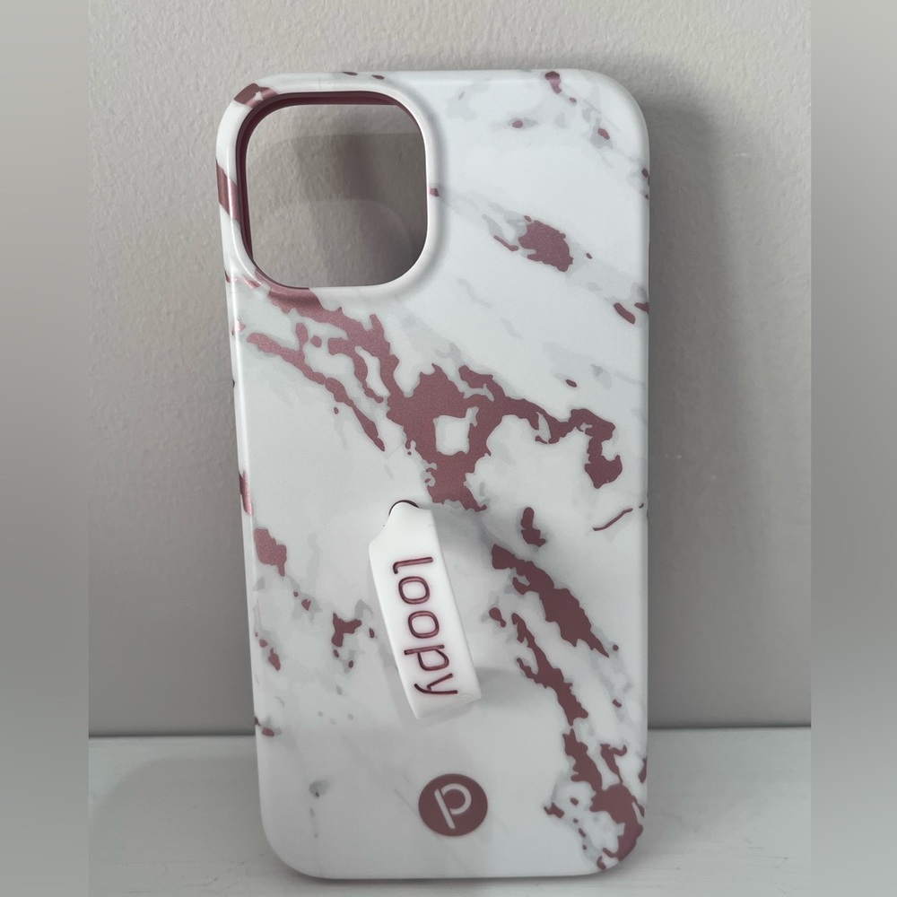 Rose Gold Marble IPhone 13 Loopy Case